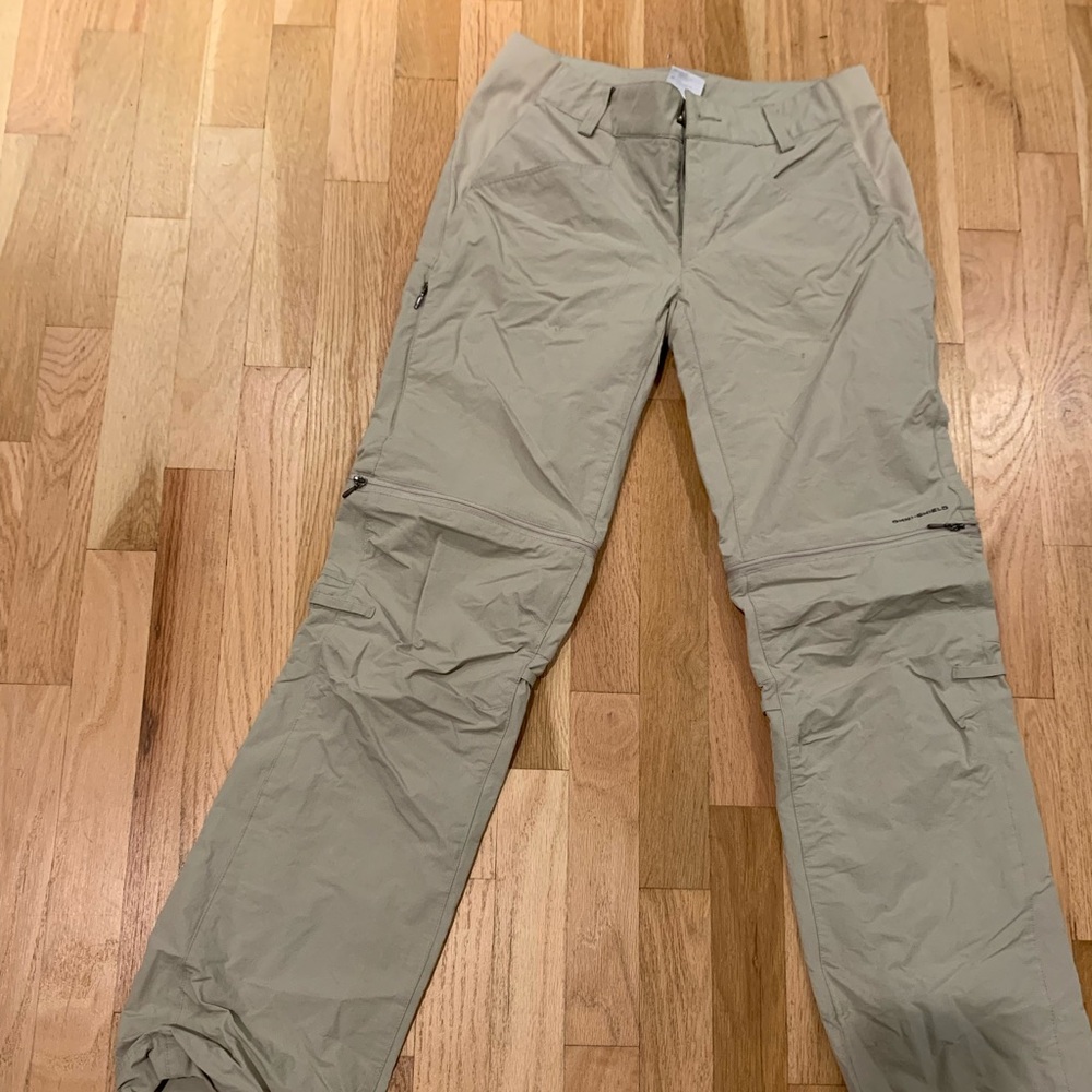 Columbia beige zip off pants size 4